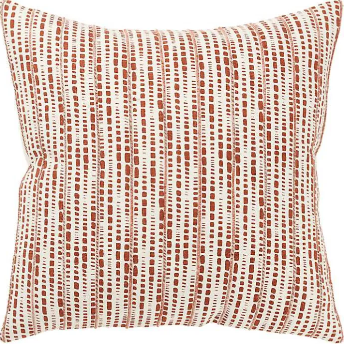 Online Kirklands Home Terracotta Dash Print Throw Pillow