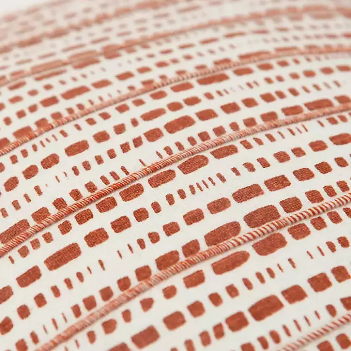 Online Kirklands Home Terracotta Dash Print Throw Pillow