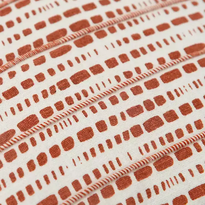 Online Kirklands Home Terracotta Dash Print Throw Pillow