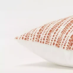 Online Kirklands Home Terracotta Dash Print Throw Pillow