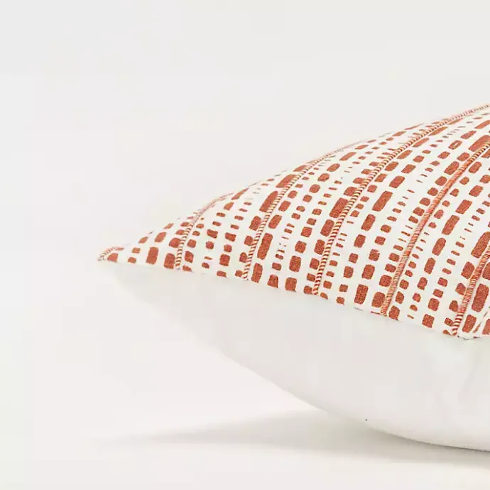 Online Kirklands Home Terracotta Dash Print Throw Pillow