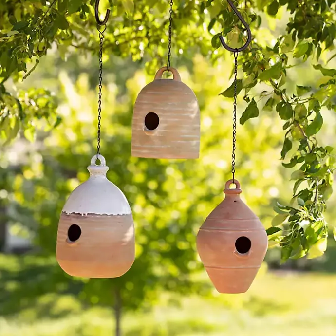 Best Kirklands Home Terracotta Honey Pot Bird Feeder Brown
