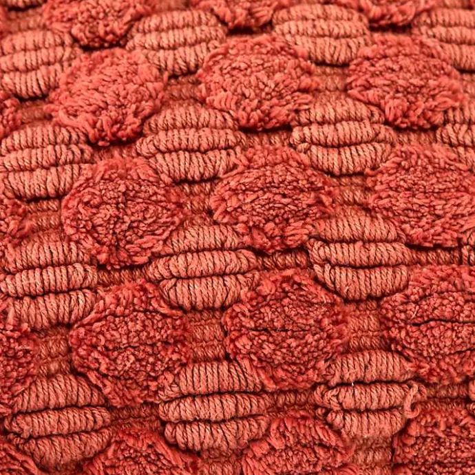 Sale Kirklands Home Terracotta Looped Cotton Throw Pillow Orange