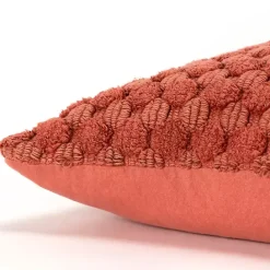 Sale Kirklands Home Terracotta Looped Cotton Throw Pillow Orange