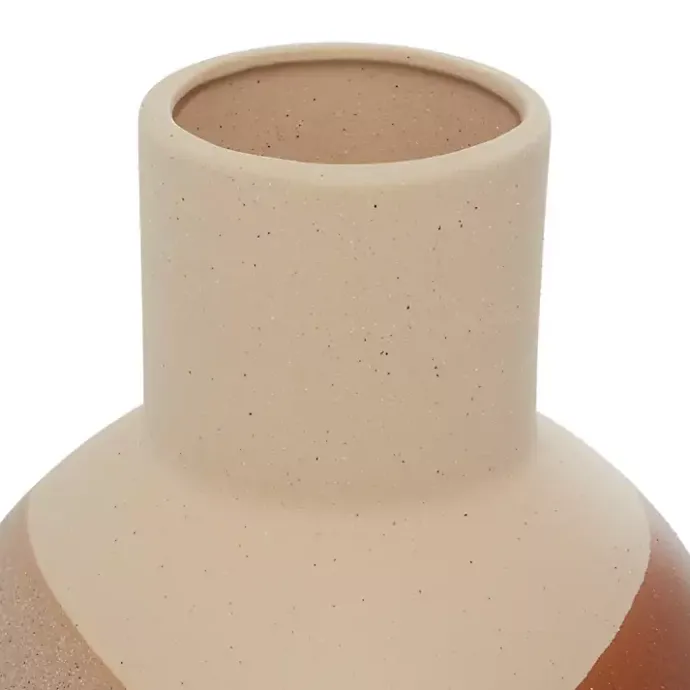 Clearance Kirklands Home Terracotta Modern Ceramic Vases, Set of 2