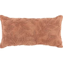 Best Kirklands Home Terracotta Stonewash Botanical Pillow Pink