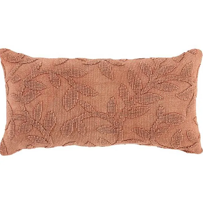 Best Kirklands Home Terracotta Stonewash Botanical Pillow Pink