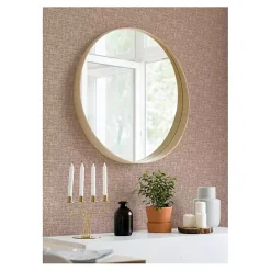 Outlet Kirklands Home Terracotta Textu Poplin Peel & Stick Wallpaper Red