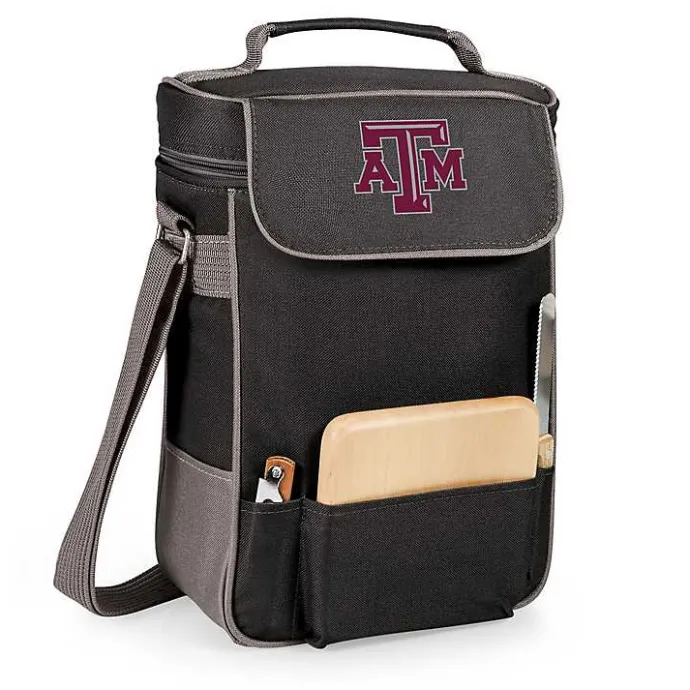 Online Kirklands Home Texas A&M Aggies Wine & Cheese Tote Black