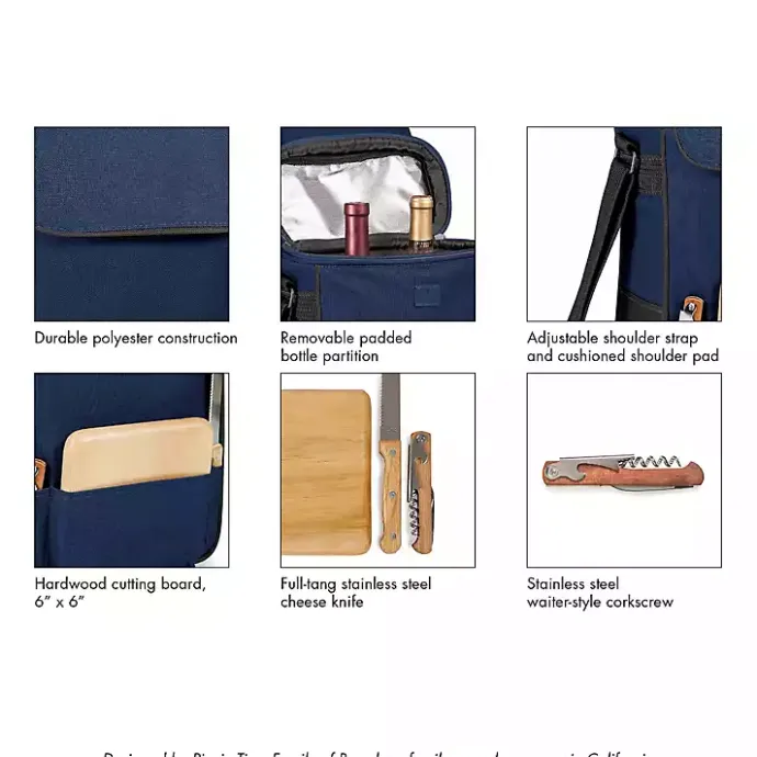 Online Kirklands Home Texas A&M Aggies Wine & Cheese Tote Black