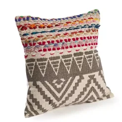 Hot Kirklands Home Textured Geometric Boho Pillow Multi