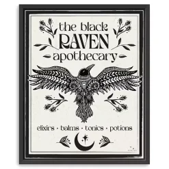 Hot Kirklands Home The Black Raven Apothecary Framed Canvas Art Print