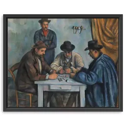 Hot Kirklands Home The Card Players Framed Canvas Art Print