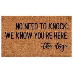 Sale Kirklands Home The Dogs Know You're Here Coir Doormat