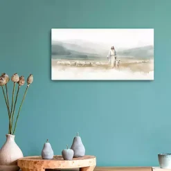 Sale Kirklands Home The Good Shepherd Canvas Art Print, 20x10 in.