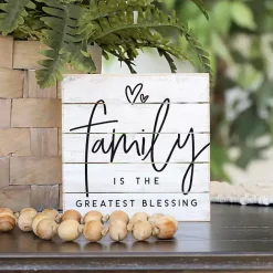 Sale Kirklands Home The Greatest Blessing Wood Wall Plaque White