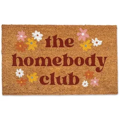 Sale Kirklands Home The Homebody Club Floral Coir Doormat