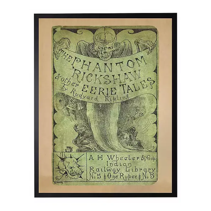 Discount Kirklands Home The Phantom Rickshaw Framed Halloween Wall Plaque Green