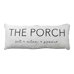 Best Kirklands Home The Porch Outdoor Lumbar Pillow White