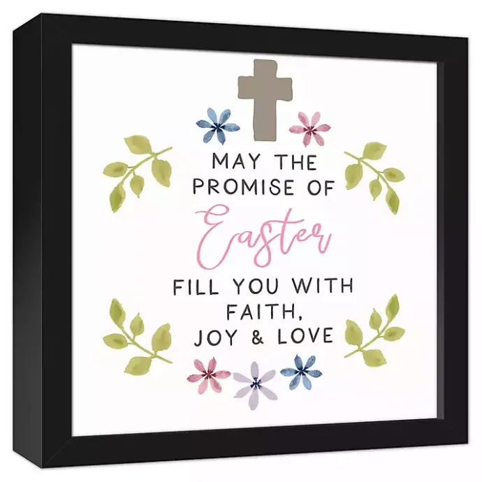 New Kirklands Home The Promise of Easter Framed Canvas Print White