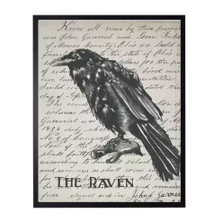 Sale Kirklands Home The Raven Framed Halloween Wall Art