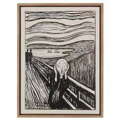 Kirklands Home The Scream Framed Canvas Art Print
