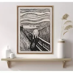 Kirklands Home The Scream Framed Canvas Art Print