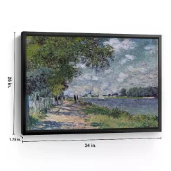 Best Kirklands Home The Seine at Argenteuil Framed Canvas Art Print