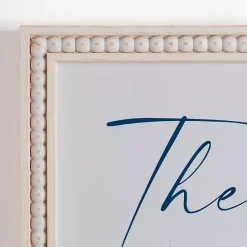 Kirklands Home Then Sings My Soul Blue Framed Wall Plaque