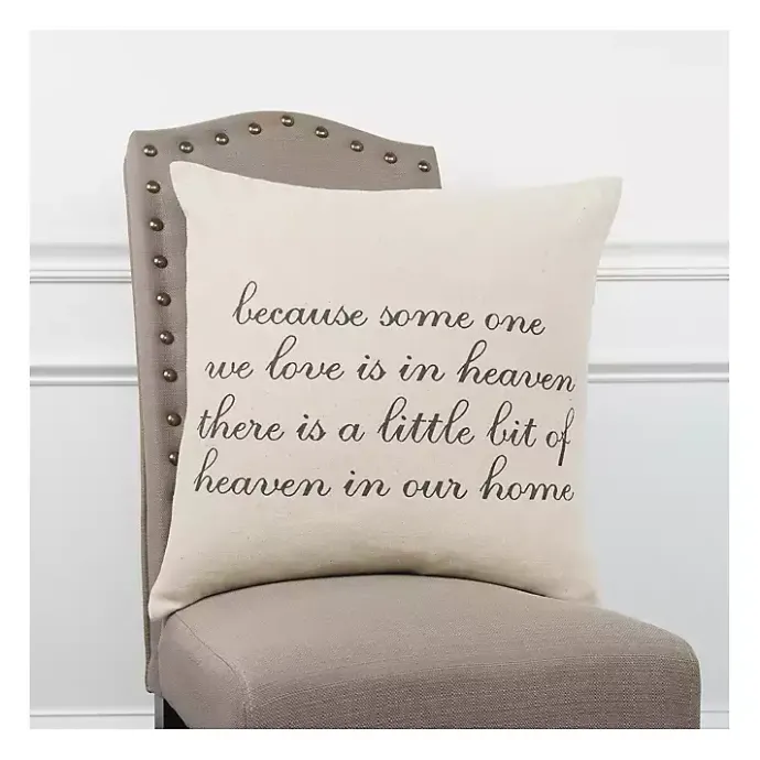 Outlet Kirklands Home There Is A Little Bit Of Heaven In Our Home Pillow