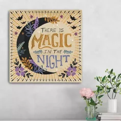 Clearance Kirklands Home There is Magic in the Night Canvas Art Print Yellow