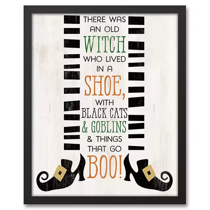 Sale Kirklands Home There Was An Old Witch Halloween Plaque Ivory