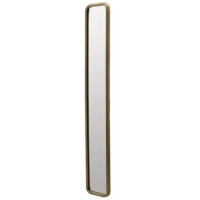Online Kirklands Home Thin Gold Metal Wall Mirror