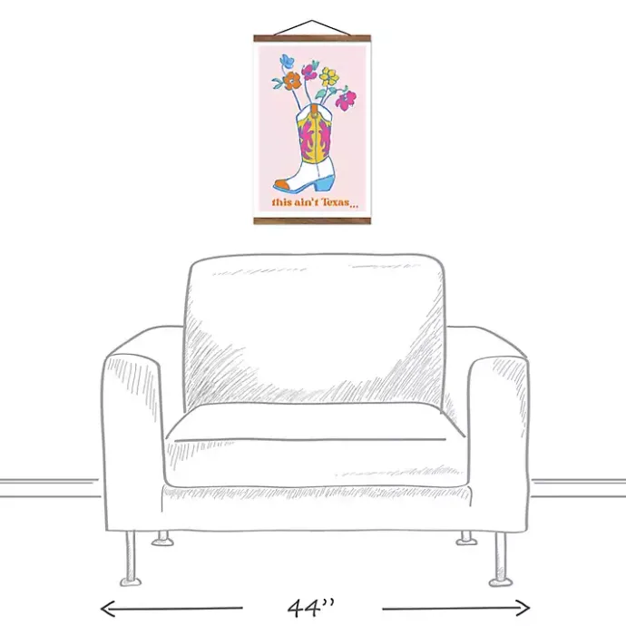 Hot Kirklands Home This Ain't Texas Cowboy Boot Hanging Wall Sign
