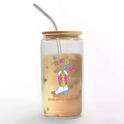 New Kirklands Home This Ain't Texas Glass Tumbler