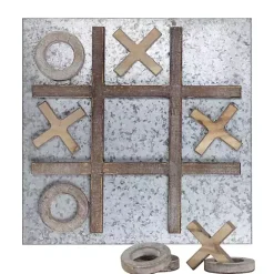 Outlet Kirklands Home Tic Tac Toe Wood and Metal Magnetic Memo Board