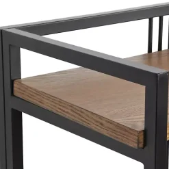 Clearance Kirklands Home 4-Tier Black Metal Frame Shelf Brown