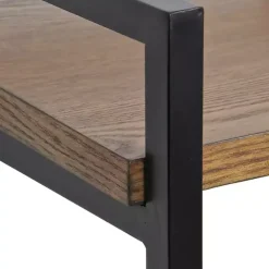 Clearance Kirklands Home 4-Tier Black Metal Frame Shelf Brown