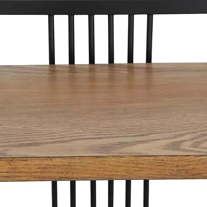 Clearance Kirklands Home 4-Tier Black Metal Frame Shelf Brown