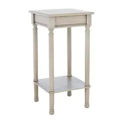Best Kirklands Home Tilley Beige Classic Square Accent Table Tan
