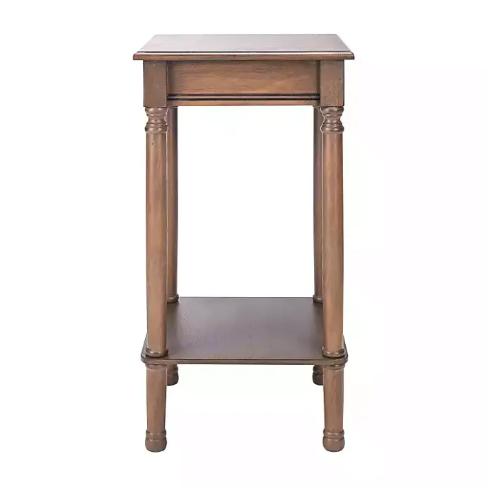 New Kirklands Home Tilley Classic Square Accent Table Brown