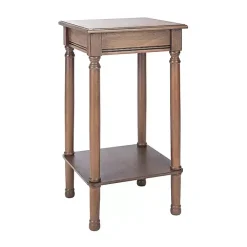 New Kirklands Home Tilley Classic Square Accent Table Brown