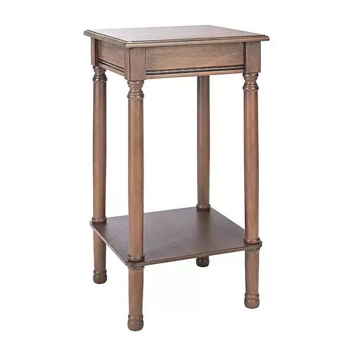 New Kirklands Home Tilley Classic Square Accent Table Brown