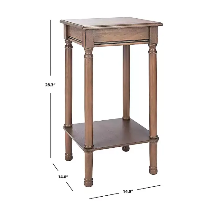 New Kirklands Home Tilley Classic Square Accent Table Brown