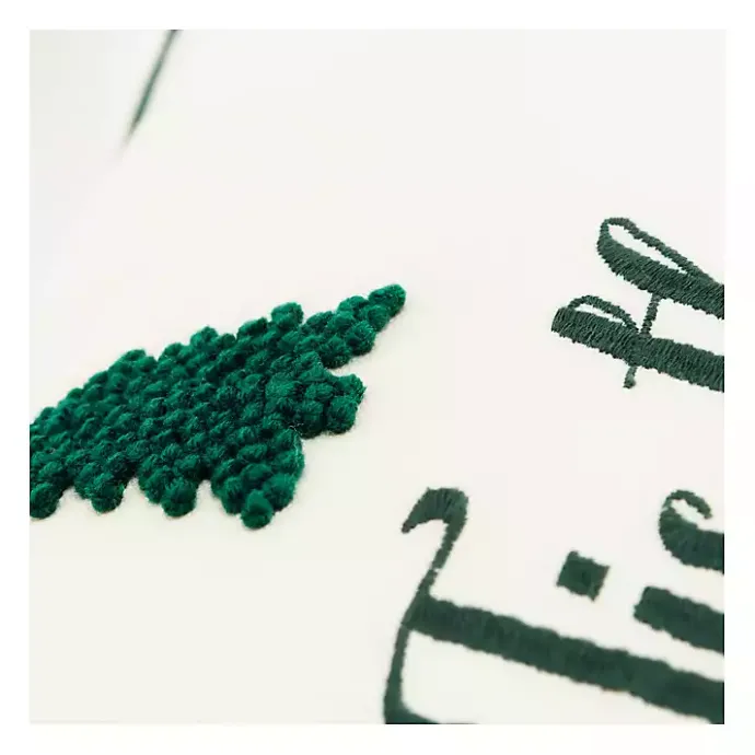 Online Kirklands Home Tis the Reason Christmas Throw Pillow Green