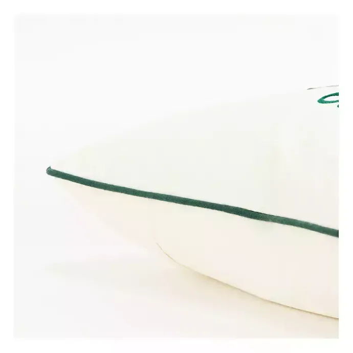 Online Kirklands Home Tis the Reason Christmas Throw Pillow Green