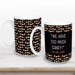 Outlet Kirklands Home Too Much Candy Halloween Mugs, Set of 2