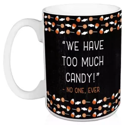 Outlet Kirklands Home Too Much Candy Halloween Mugs, Set of 2