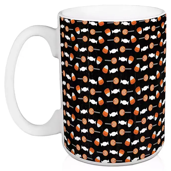 Outlet Kirklands Home Too Much Candy Halloween Mugs, Set of 2