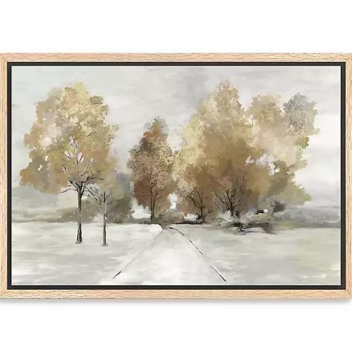 Hot Kirklands Home Trail Under the Trees Framed Canvas Art Print
